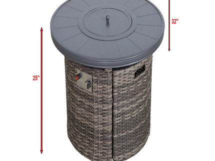 Outdoor Fire Pit Table With Lid