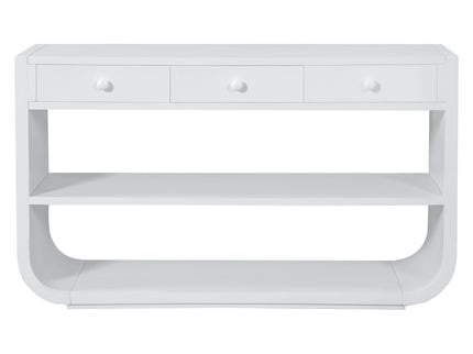 Console Table With 3 Soft Close Drawers & 2 Open Shelves