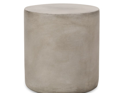 Cylindrical Design, Outdoor Lightweight Concrete Side Table