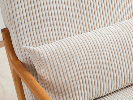 Accent Arm Chair With Pillow Upholstered