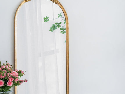 Wood Floor Mirror, Full Body Mirror Dressing Make Up Mirror For Bathroom