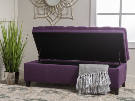Juliana - Storage Ottoman With Birch Legs