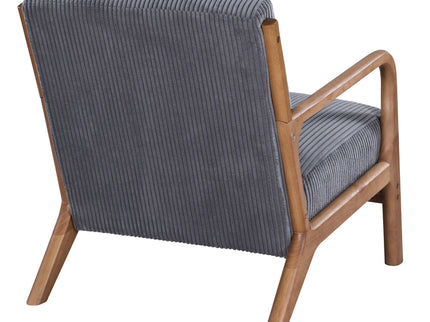 Upholstered Armchair With Back Support Pillow