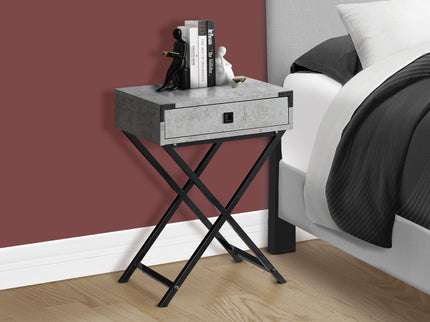 Accent Side Table, Storage Drawer, Stylish Design Contemporary & Modern
