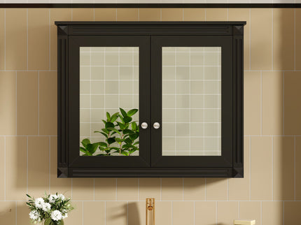 Wall-Mounted Medicine Cabinet With 2 Mirrors, Adjustable Shelves