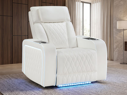 Electra - Power Recliner With Power Headrest, Massage, LED Lighting And USB Control