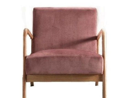 Classic Mid-Century Modern Accent Chairs, Open Framed Armchair With Cushioning