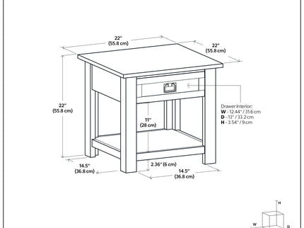 Monroe - Handcrafted Side Table
