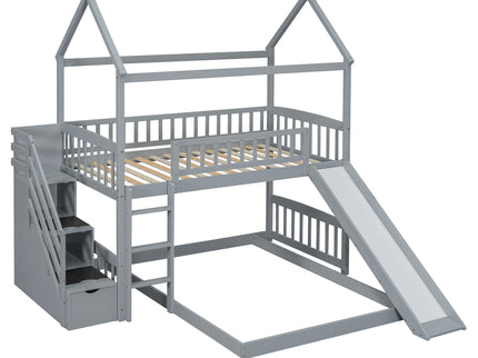 House Bunk Bed With Slide