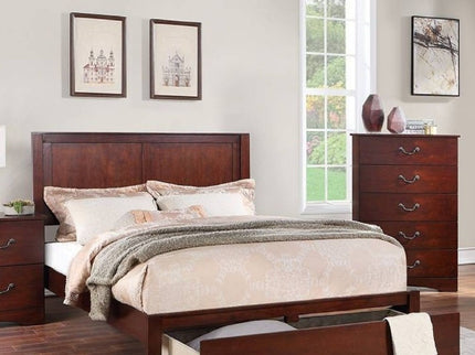 Bed With 2 Panel Headboard