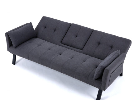 Sofa Bed With Foldable Design And Cup Holder