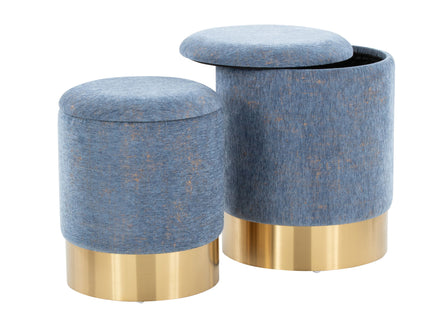 Marla - Contemporary Nesting Ottoman Set