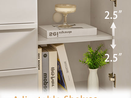 Sideboard Buffet Cabinet With Storage, 2 Doors 3 Drawers
