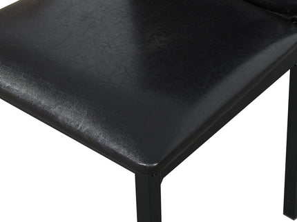 Metal Frame Dining Seats (Set of 4) - Black