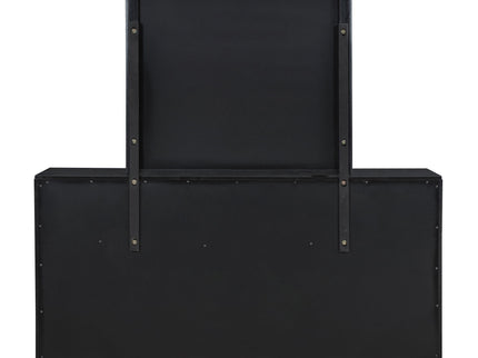 Ennis - 8 Drawer Dresser With Mirror - Black