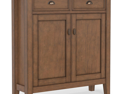 Redmond - Entryway Cabinet With Adjustable Shelves And Drawers - Brown