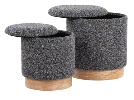 Marla - Contemporary, Nesting Ottoman Set