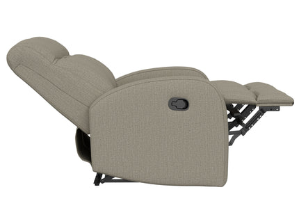 Manual Reclining Loveseat With Dual Seating Support For Living Room