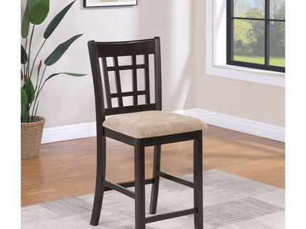 Lattice Back Counter Height Stools (Set of 2)