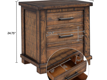 3 Drawer Nightstand