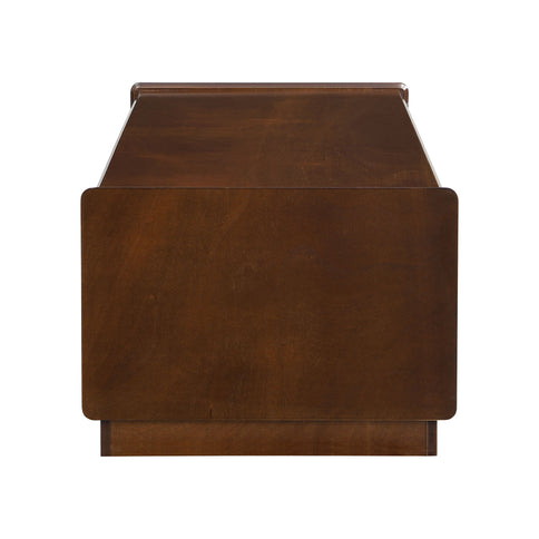 Modern Rectangle Coffee Table With 4 Drawers And 2 Display Shelves