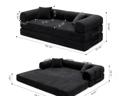 Convertible Foldable Floor Sofa Bed For Living Room
