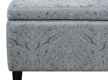 Indoor Storage Ottoman Bench With Hidden Storage - Pattern