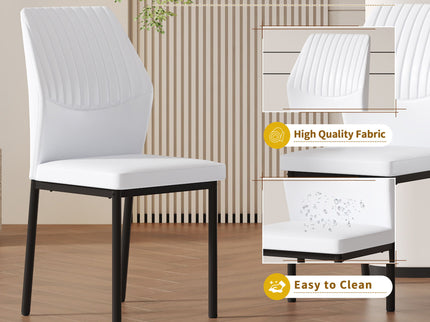 Ergonomic Simple Chair With Metal Leg