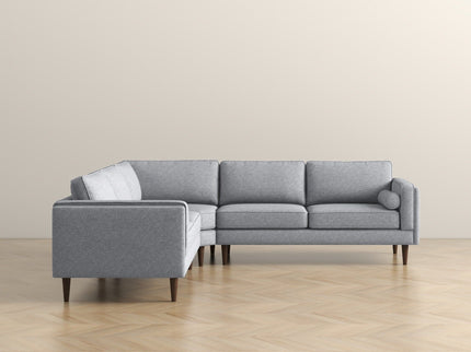 Amber - Corner Sectional Sofa - Light Gray