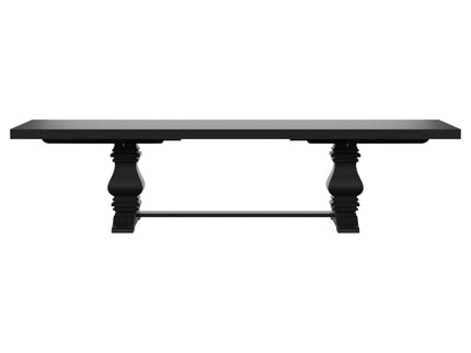 Extension Dining Table Set With Expandable Table With Upholstered Wingback Chairs