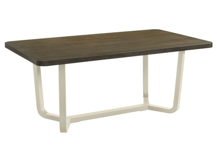 Sexton - Rectangular Dining Table With Base - Brown