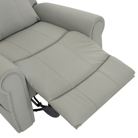 Manual Recliner Chair With 270 Degree Swivel, Massage & Heating, Dual Reclining Positions