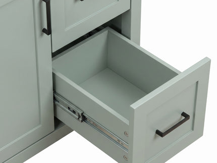 Bathroom Vanity With Sink, 2 Soft Close Drawers, 1 Soft Close Door, Adjustable Shelf