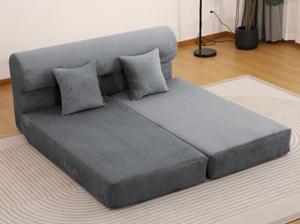 Convertible Sofa Bed, 2 Seater Fold Out Floor Couch