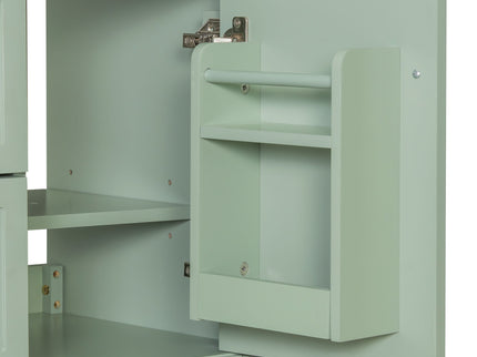 Freestanding Bathroom Vanity With Sink, Adjustable Shelf & Flip Drawer