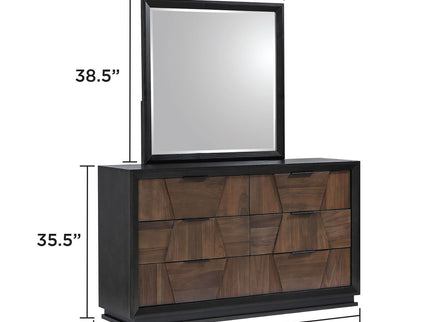 Houston - 6 Drawer Dresser - Walnut