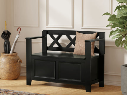 Amherst - Small Transitional Entryway Storage Bench