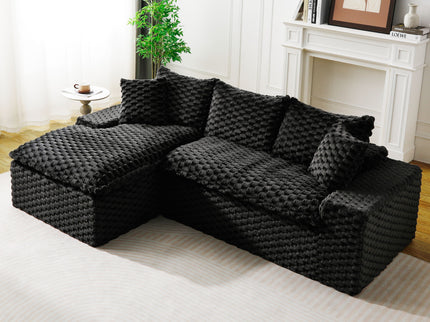 Modular Sofa, Convertible Twin Seat With Chaise Lounge