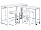 White / 4 Pc. 2 Tables, 2 Chairs