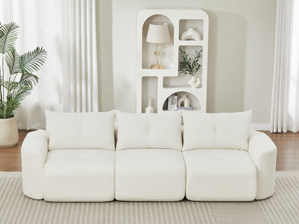 3 Seater With Thickened Armrests Sofa For Living Room