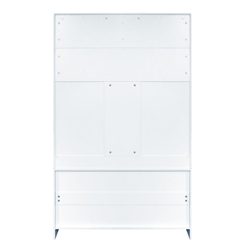 Entryway Bench With Coat Rack, 3 In 1 Design And Adjustable Shelves