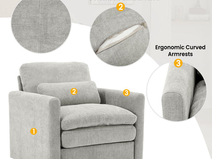 Cozy Upholstered Sofa Set For Living Room