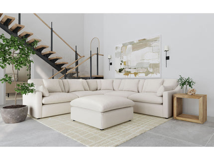 Greeley - 6 Piece Upholstered Modular Sectional Sofa - Ivory