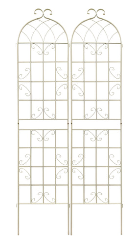 Metal Garden Rustproof Trellis For Climbing Plants Outdoor Flower Support
