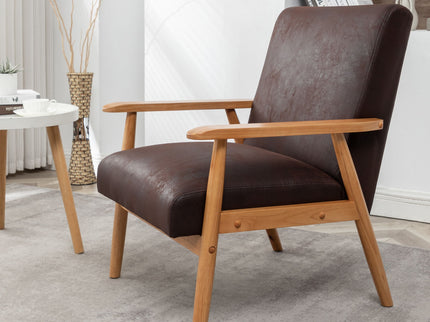 Wide Classic Mid-Century Modern Arm Chair