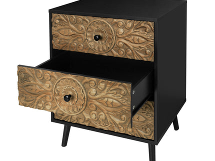3 Drawer Cabinet, Suitable For Bedroom - Black