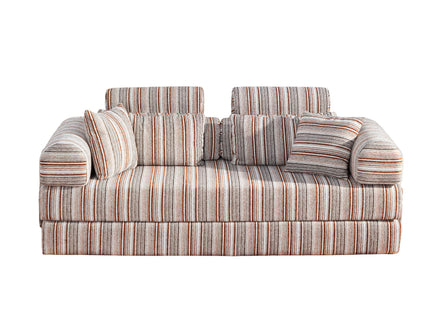 Convertible Sleeper Sofa Bed With High Density Compressed Sponge, Upholstered Couch For Living Room
