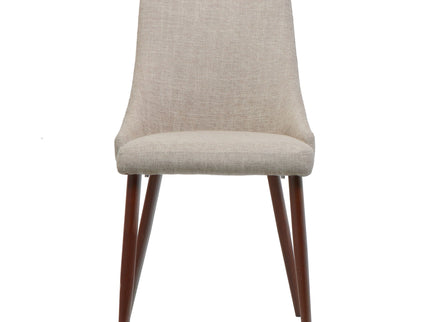Mid Century Modern Fabric Armless Dining Chair