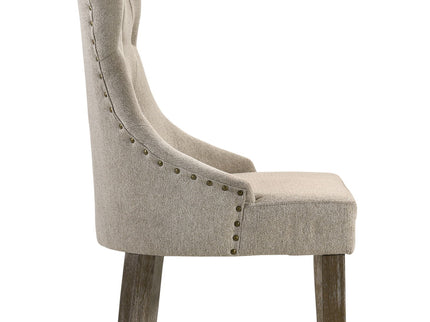 Gabrian - Two Tone Reclaimed Side Chair (Set of 2) - Beige / Gray