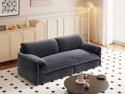 Queen Pull Out Sofa Bed With Side Storage
